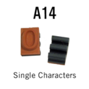 A14 RIBtype Sorts, 5/16" - Individual letters, numbers, & symbols. Make your own rubber stamps with RIBtype interchangeable rubber type. Order online!