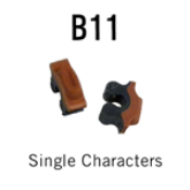 B11 RIBtype Sorts, 9/64" - Individual letters, numbers, & symbols. Make your own rubber stamps with RIBtype interchangeable rubber type. Order online!
