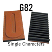 G82 RIBtype Sorts, 1-3/4" - Individual letters, numbers, & symbols. Make your own rubber stamps with RIBtype interchangeable rubber type. Order online!