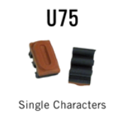 U75 RIBtype Sorts, 3/8" - Individual letters, numbers, & symbols. Make your own rubber stamps with RIBtype interchangeable rubber type. Order online!