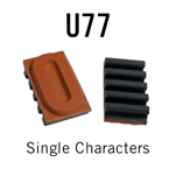 U77 RIBtype Sorts, 5/8" - Individual letters, numbers, & symbols. Make your own rubber stamps with RIBtype interchangeable rubber type. Order online!