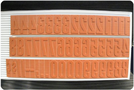 FG83 RIBtype Rubber Stamp Set has 1-3/4" Letters & Numbers • Make your own stamps and change as needed. • Buy online! Find additional sizes, stamps, ink, demos and more.
