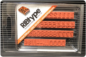 FA14 RIBtype Rubber Stamp Set has 5/16" Letters & Numbers • Make your own stamps and change as needed. • Buy online! Find additional sizes, stamps, ink, demos and more.