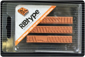 FB14 RIBtype Rubber Stamp Set has 5/16" Letters & Numbers • Make your own stamps and change as needed. • Buy online! Find additional sizes, stamps, ink, demos and more.