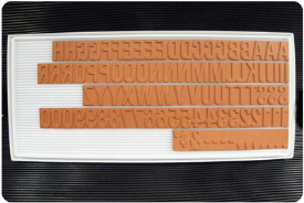 TU79 RIBtype Rubber Stamp Set has 15/16" Letters & Numbers • Make your own stamps and change as needed. • Buy online! Find additional sizes, stamps, ink, demos and more.