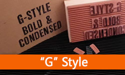 • G Style - Bold & Narrow