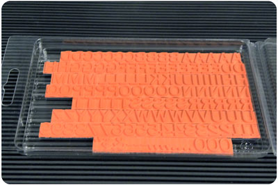 RIBtype TA15 Letter Number Set