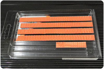 RIBtype TA7 Letter Number Set