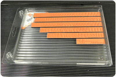 RIBtype TU75.5 Letter Number Set
