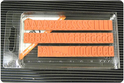 RIBtype FU76 Number Set