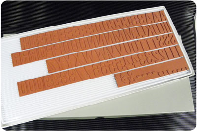 RIBtype TU79 Letter Number Set