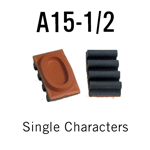 A15-1/2 RIBtype Sorts, 7/16" - Individual letters, numbers, & symbols. Make your own rubber stamps with RIBtype interchangeable rubber type. Order online!