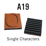 A19 RIBtype Sorts, 1" - Individual letters, numbers, & symbols. Make your own rubber stamps with RIBtype interchangeable rubber type. Order online!