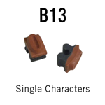 B13 RIBtype Sorts, 1/4" - Individual letters, numbers, & symbols. Make your own rubber stamps with RIBtype interchangeable rubber type. Order online!