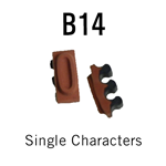 B14 RIBtype Sorts, 5/16" - Individual letters, numbers, & symbols. Make your own rubber stamps with RIBtype interchangeable rubber type. Order online!