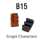 B15 RIBtype Sorts, 3/8" - Individual letters, numbers, & symbols. Make your own rubber stamps with RIBtype interchangeable rubber type. Order online!