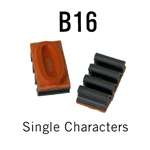 B16 RIBtype Sorts, 1/2" - Individual letters, numbers, & symbols. Make your own rubber stamps with RIBtype interchangeable rubber type. Order online!