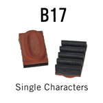 B17 RIBtype Sorts, 5/8" - Individual letters, numbers, & symbols. Make your own rubber stamps with RIBtype interchangeable rubber type. Order online!