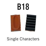 B18 RIBtype Sorts, 3/4" - Individual letters, numbers, & symbols. Make your own rubber stamps with RIBtype interchangeable rubber type. Order online!