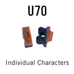 U70 RIBtype Sorts, 1/8" - Individual letters, numbers, & symbols. Make your own rubber stamps with RIBtype interchangeable rubber type. Order online!