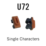 U72 RIBtype Sorts, 3/16" - Individual letters, numbers, & symbols. Make your own rubber stamps with RIBtype interchangeable rubber type. Order online!