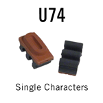 U74 RIBtype Sorts, 5/16" - Individual letters, numbers, & symbols. Make your own rubber stamps with RIBtype interchangeable rubber type. Order online!