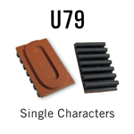 U79 RIBtype Sorts, 15/16" - Individual letters, numbers, & symbols. Make your own rubber stamps with RIBtype interchangeable rubber type. Order online!